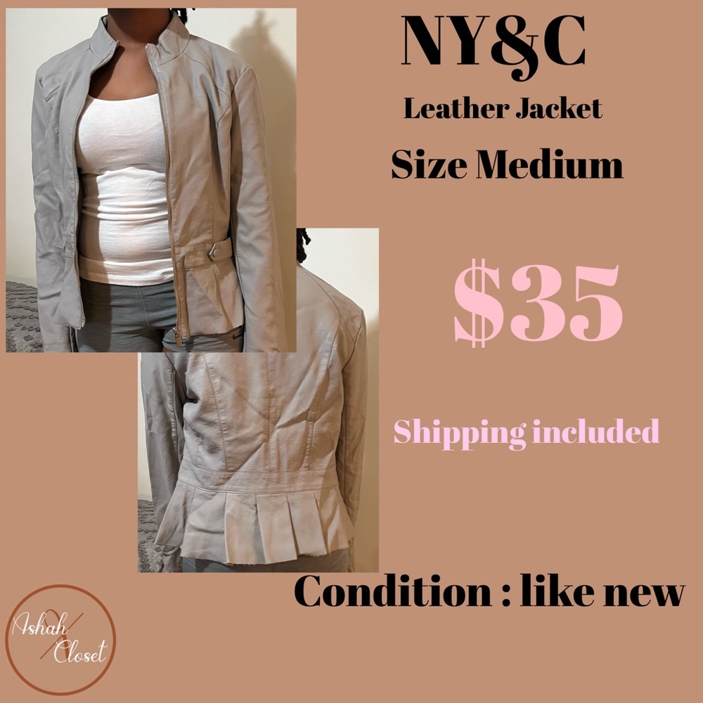 Ny&c leather jacket